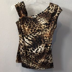 Cache Leopard Print Top
